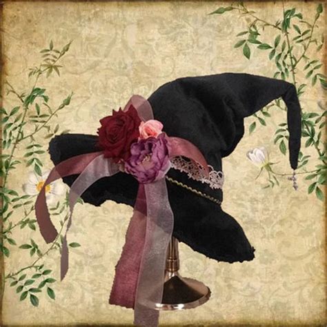 Floral witch hat